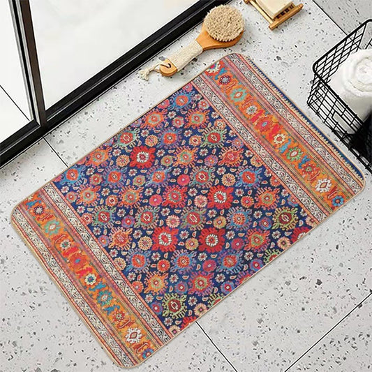 West Persian Antique Carpet Print Bath Mat