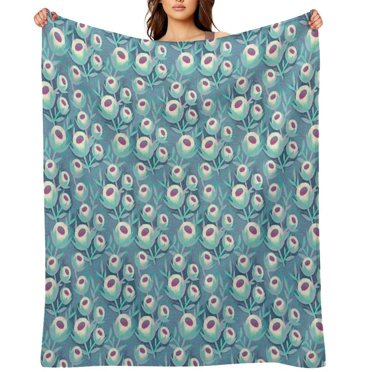 Sugar Cookie Blossoms Throw Blanket