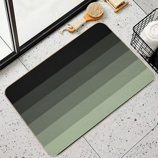 Fade to Black Camo Green Grey Shades Bath Mat