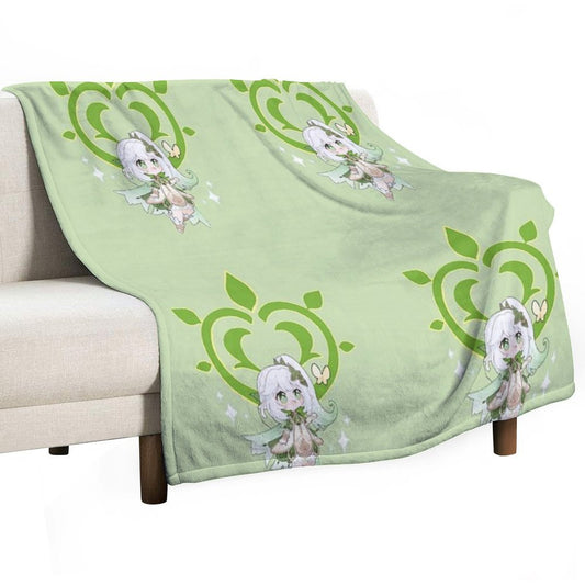 Dendro Archon. Genshin Impact. Nahida Throw Blanket