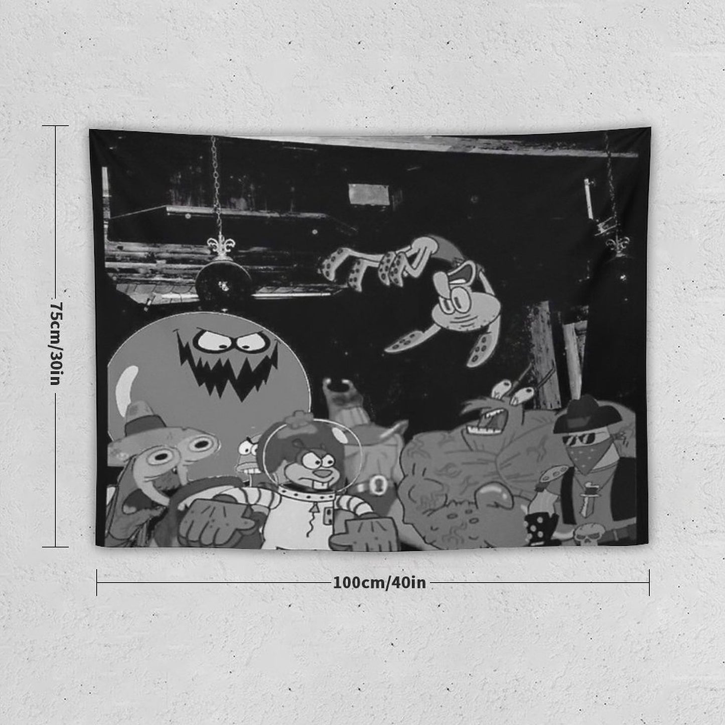 Spongebob Die Lit Cover Tapestry