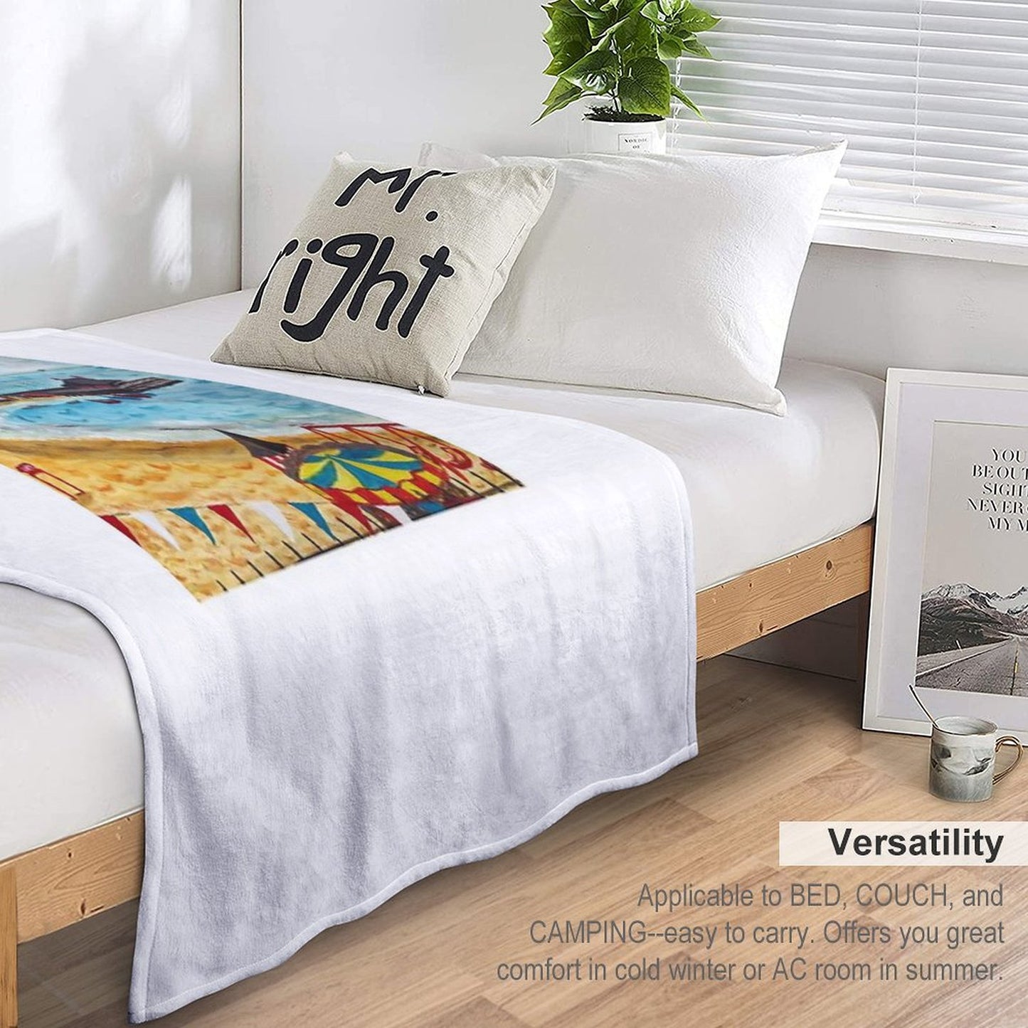 Viking Bay, Broadstairs, Kent Throw Blanket