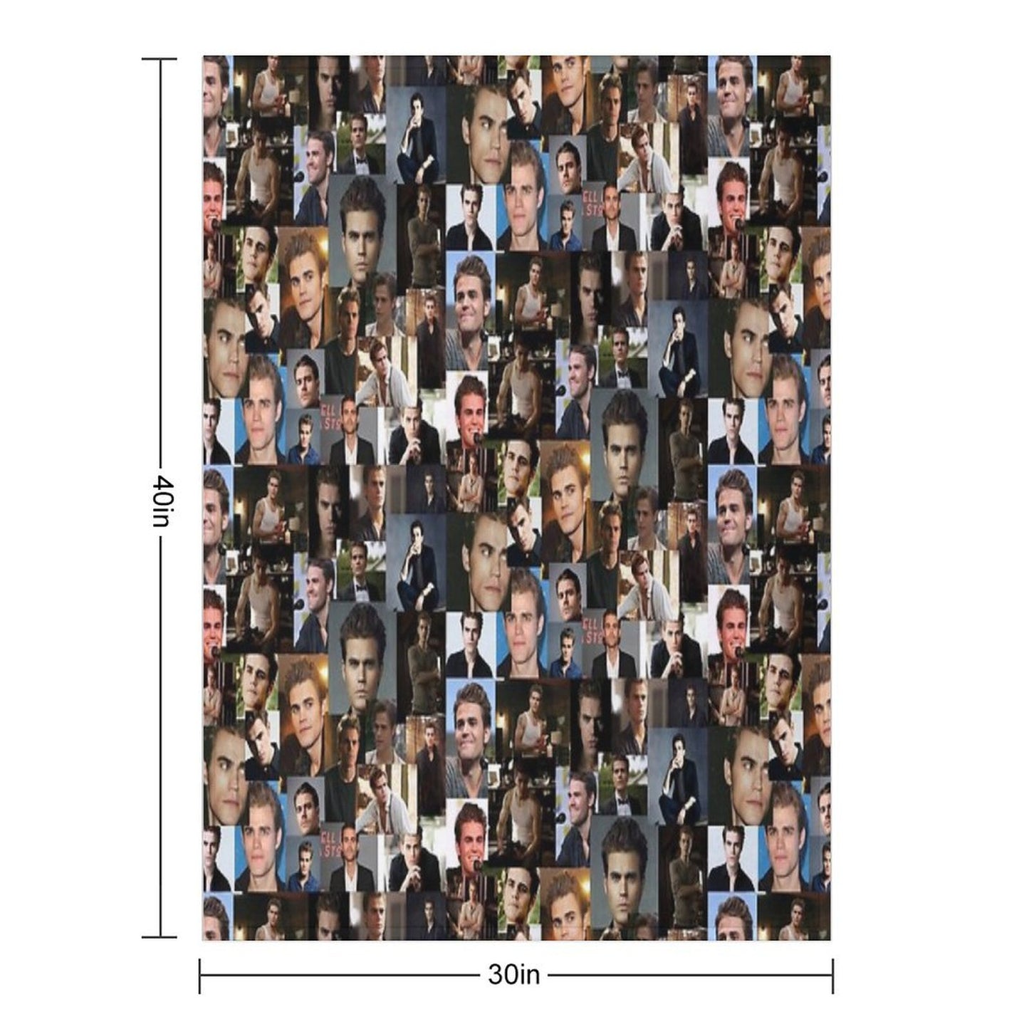 Paul Wesley Throw Blanket