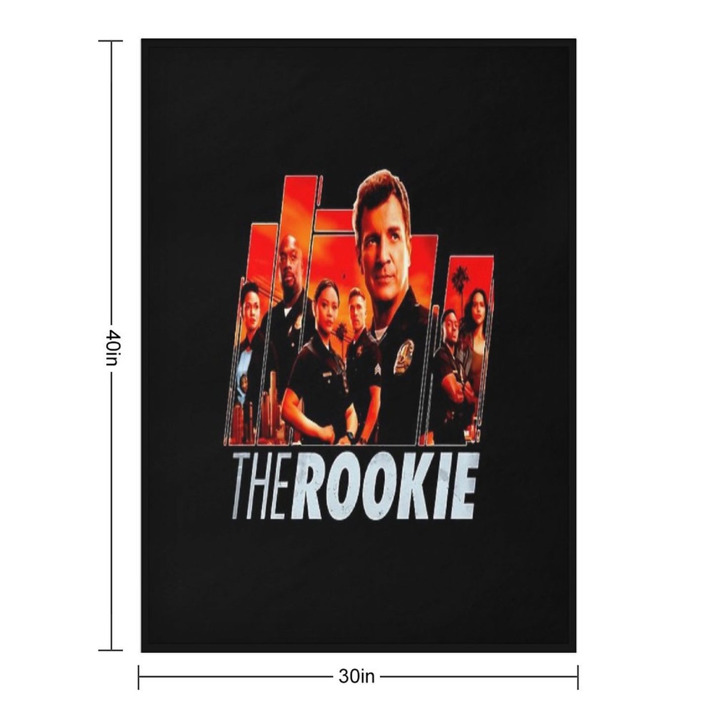The Rookie Fanart Poster Throw Blanket