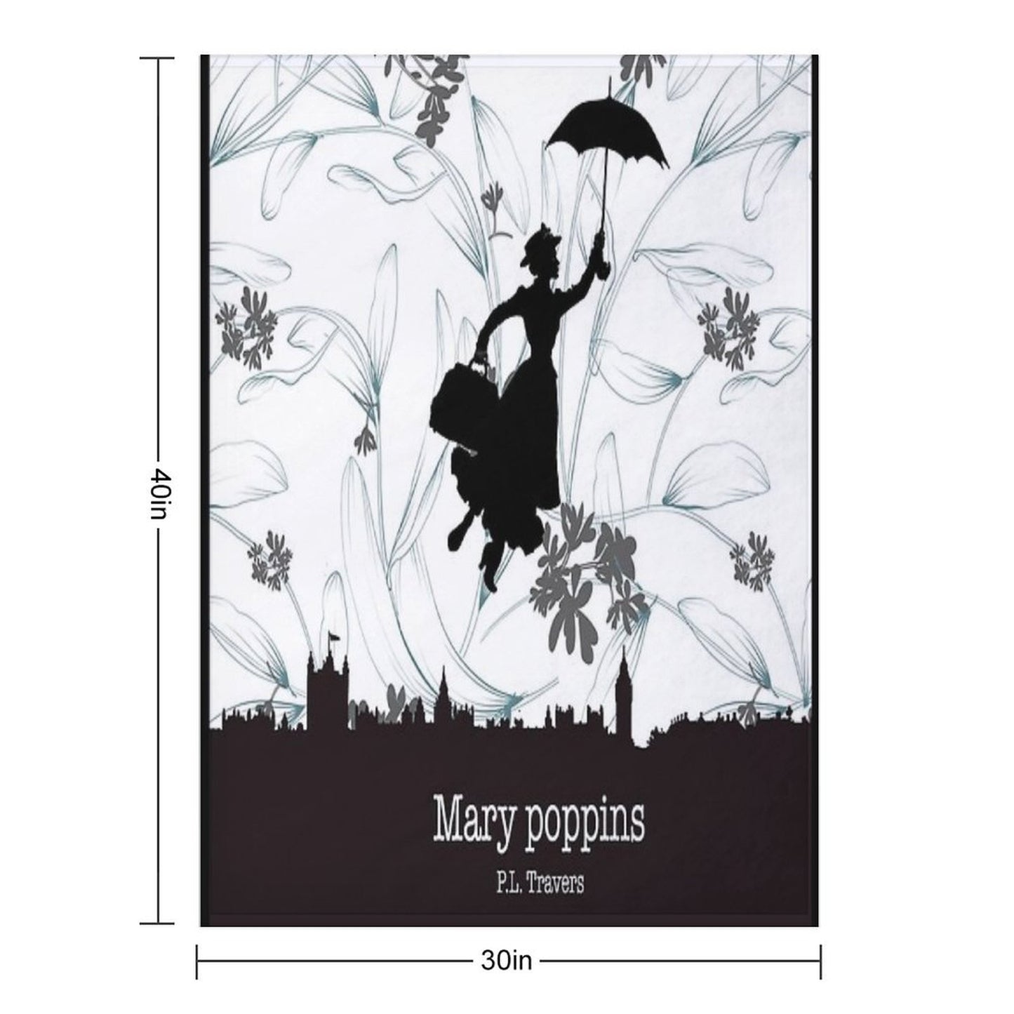 Mary Poppins Throw Blanket