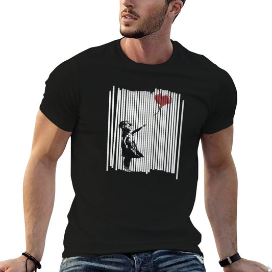 Hey! I Fixed It! Banksy Shredded Balloon Girl  Fade-proof Color T-Shirt