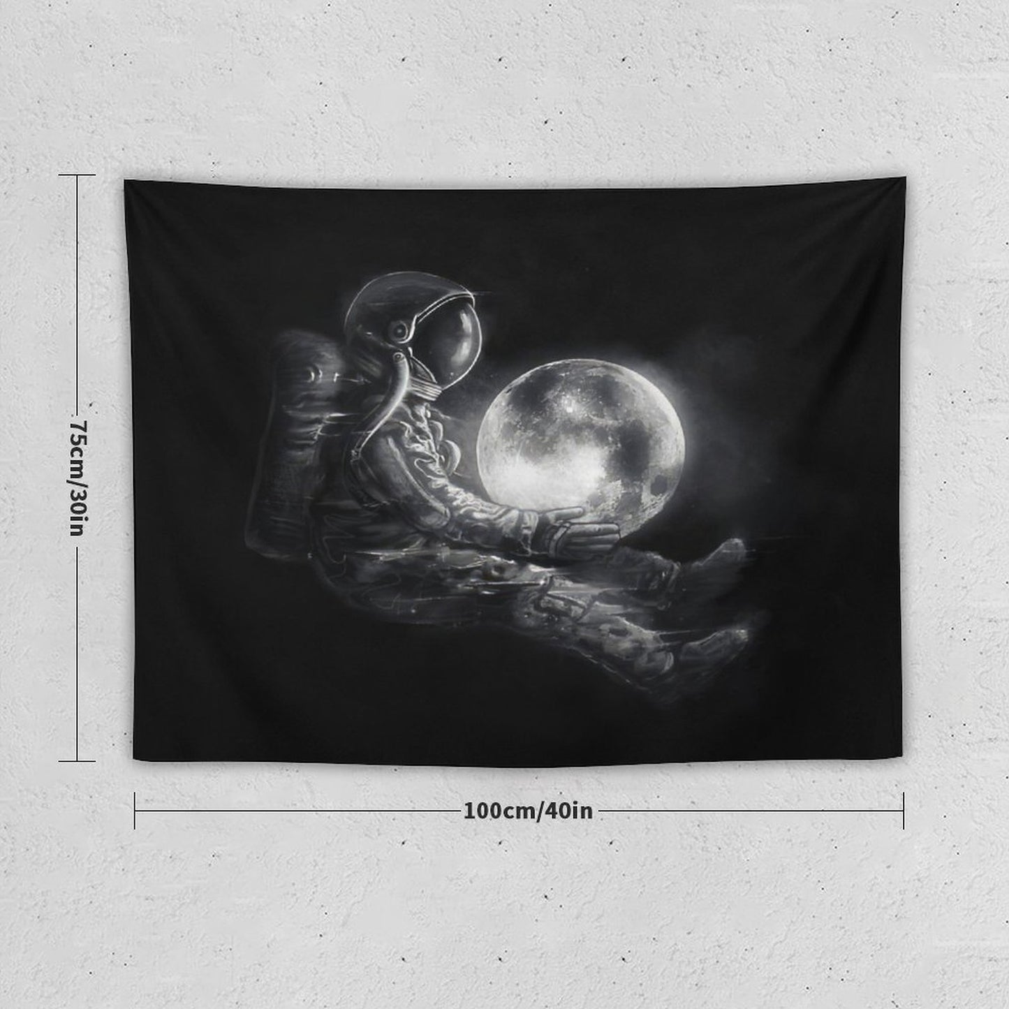 Astronaut Moon Play Tapestry