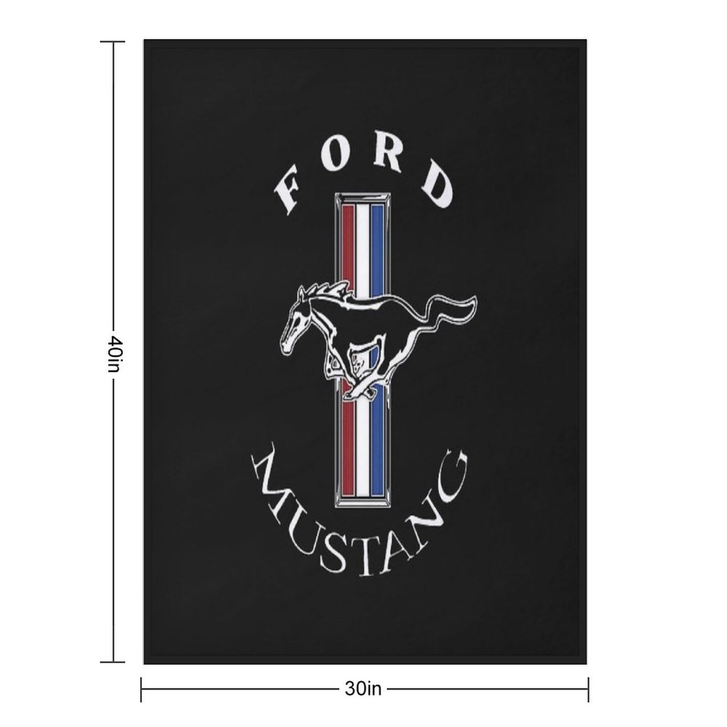 Ford Mustang Logo COLOUR Throw Blanket