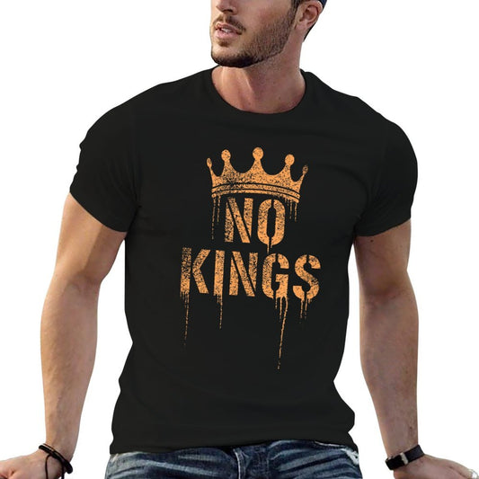 No Kings Anti-Establishment, Grunge - Political Slim-fit Cut T-Shirt