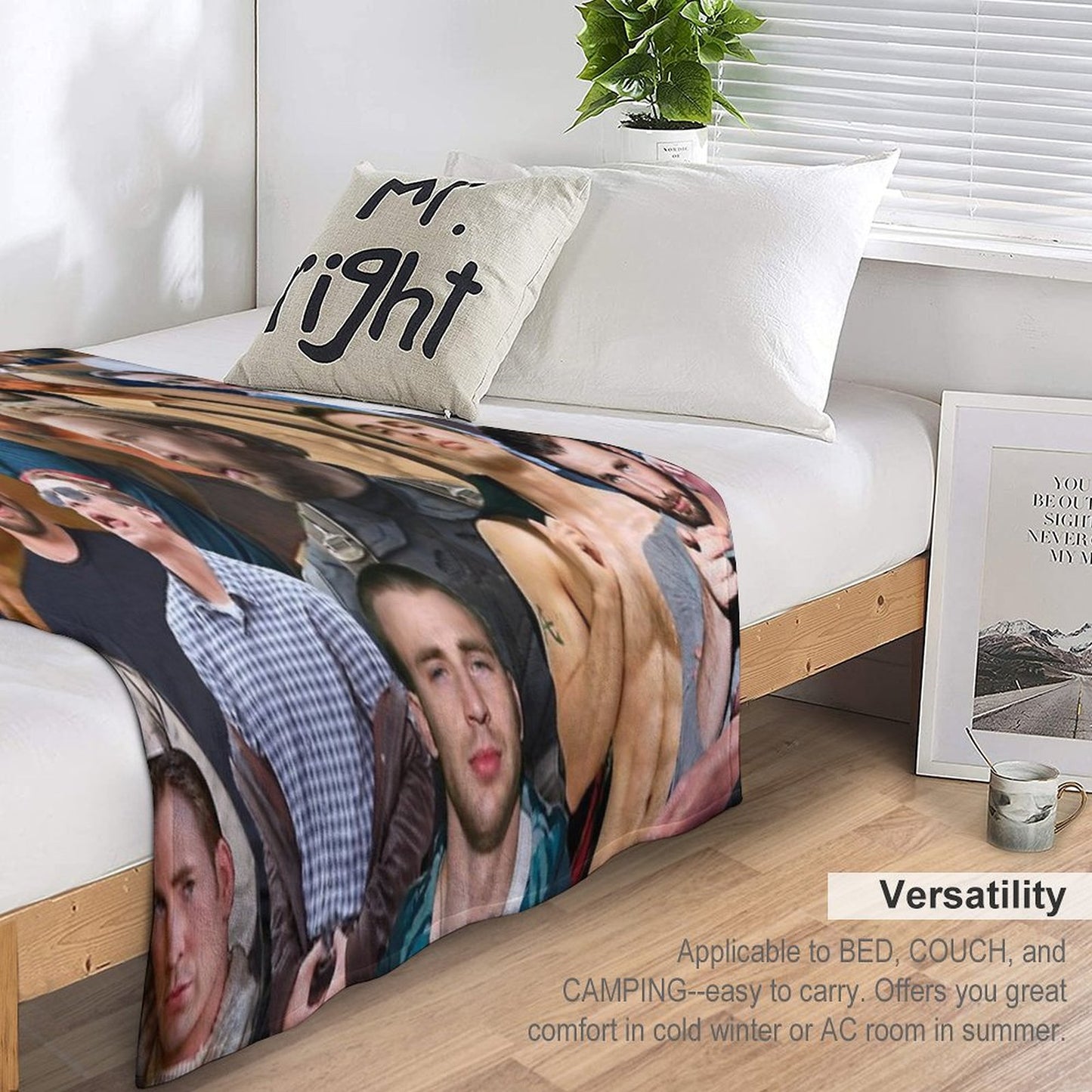 Chris Evans Collage Throw Blanket