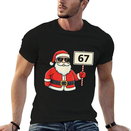 67 Meme Funny Six Seven Christmas Graphic-printed T-Shirt