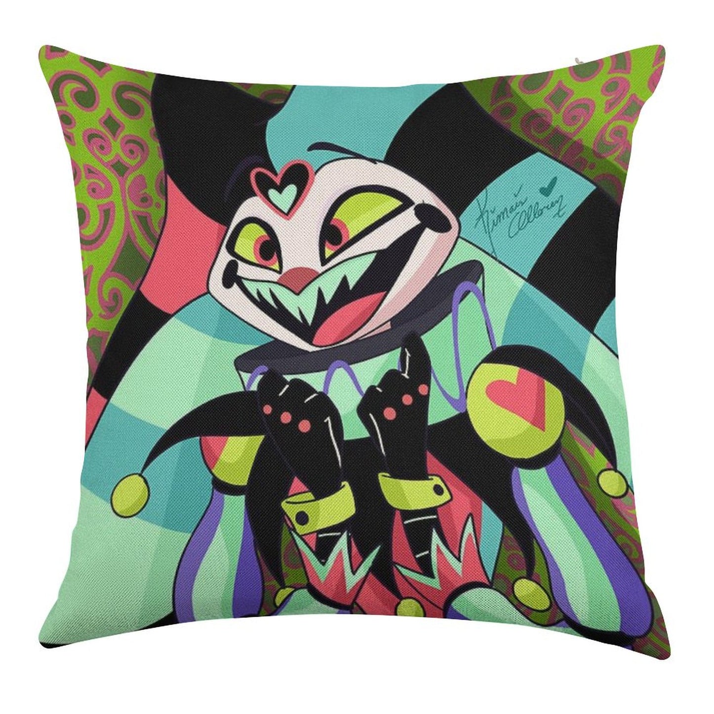 Excited Fizzarolli Linen Throw Pillow Cover