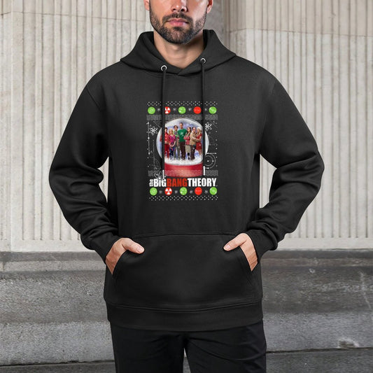 The Big Bang Theory Christmas Snow Globe Kangaroo Pocket Hoodie