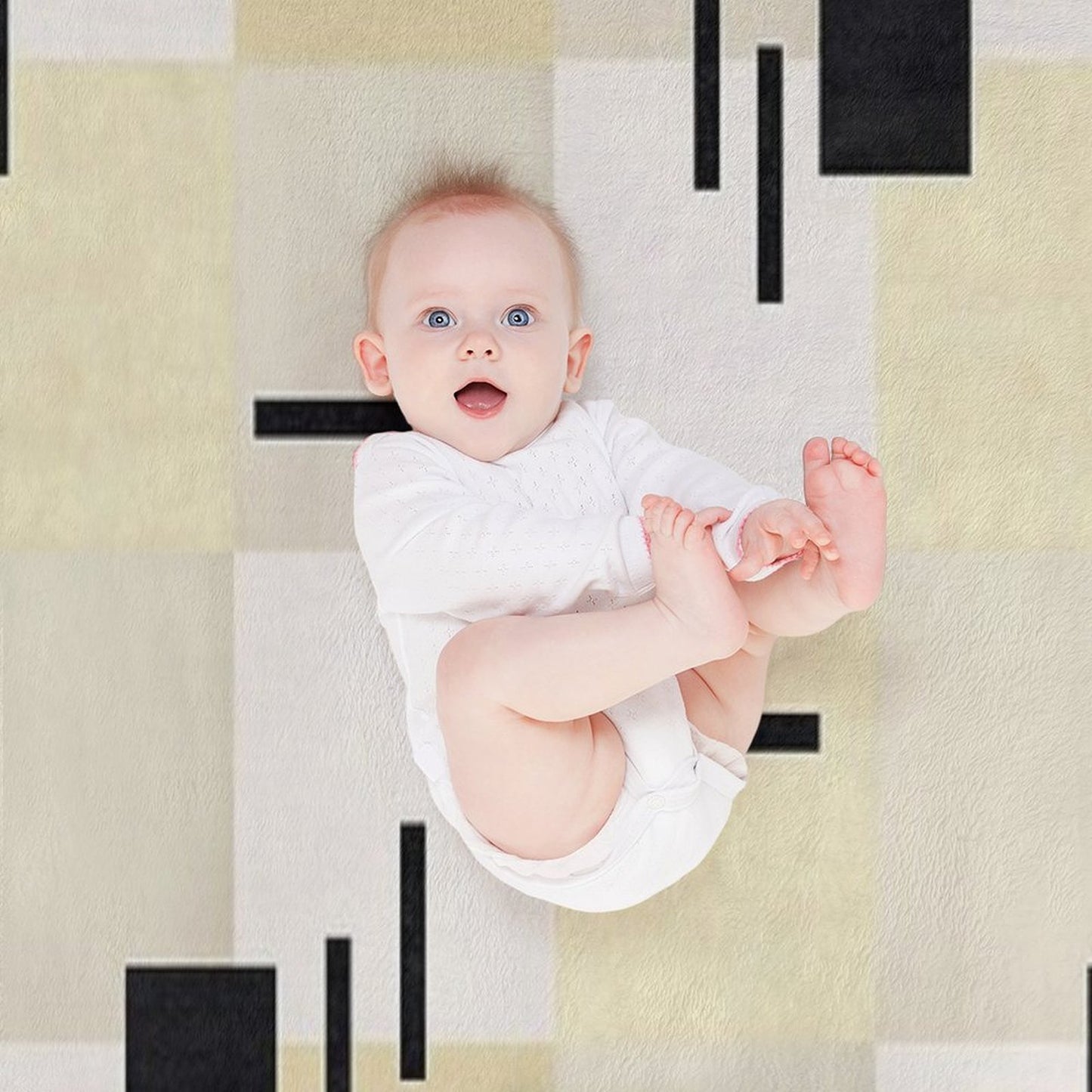 Geometric Textures Throw Blanket