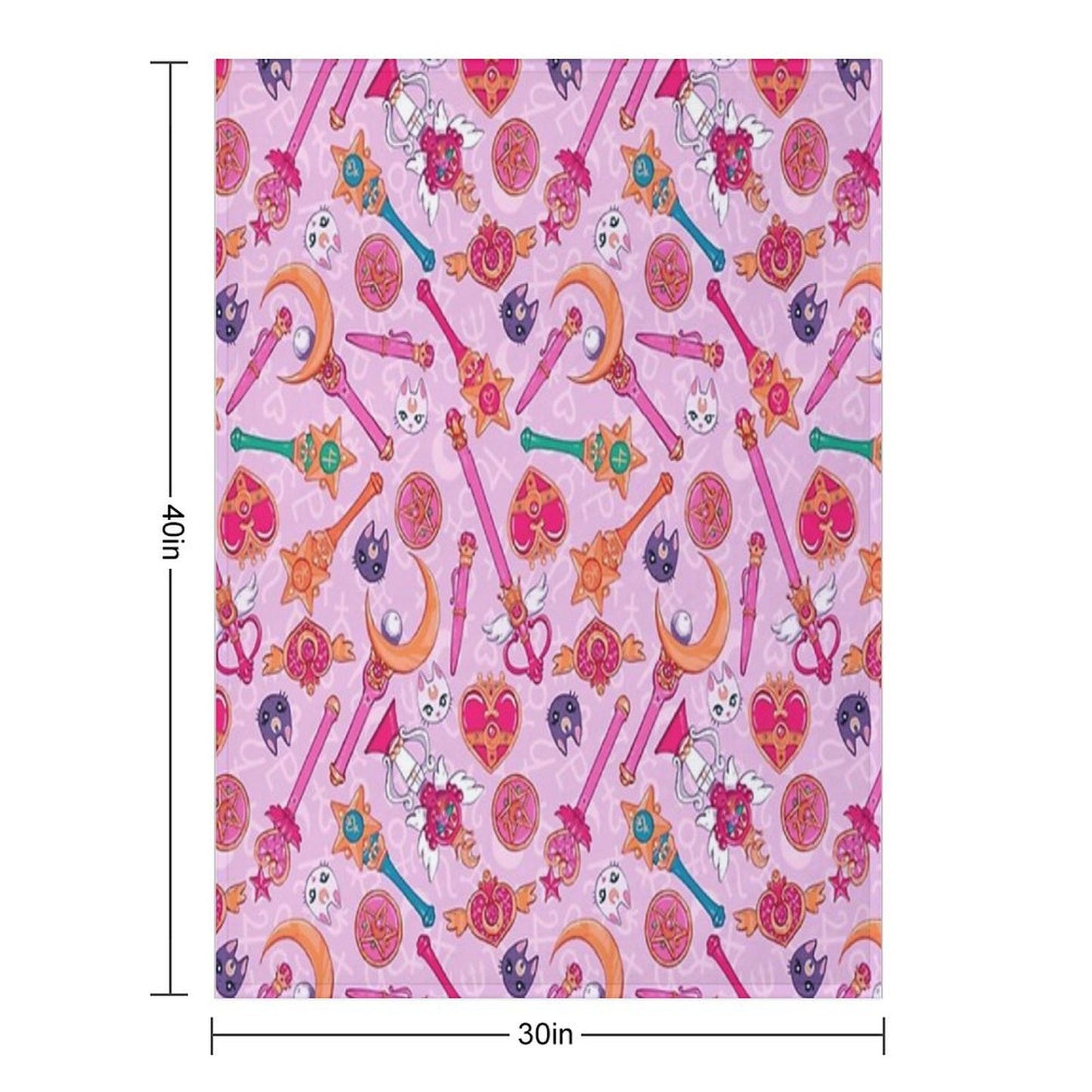 Pastel Moon Prism Power Throw Blanket