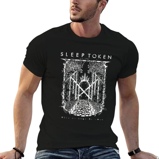 Raw Power Breaks Through The Roaring Silence - Original Sleep Token Music Merchandise Ribbed Collar T-Shirt