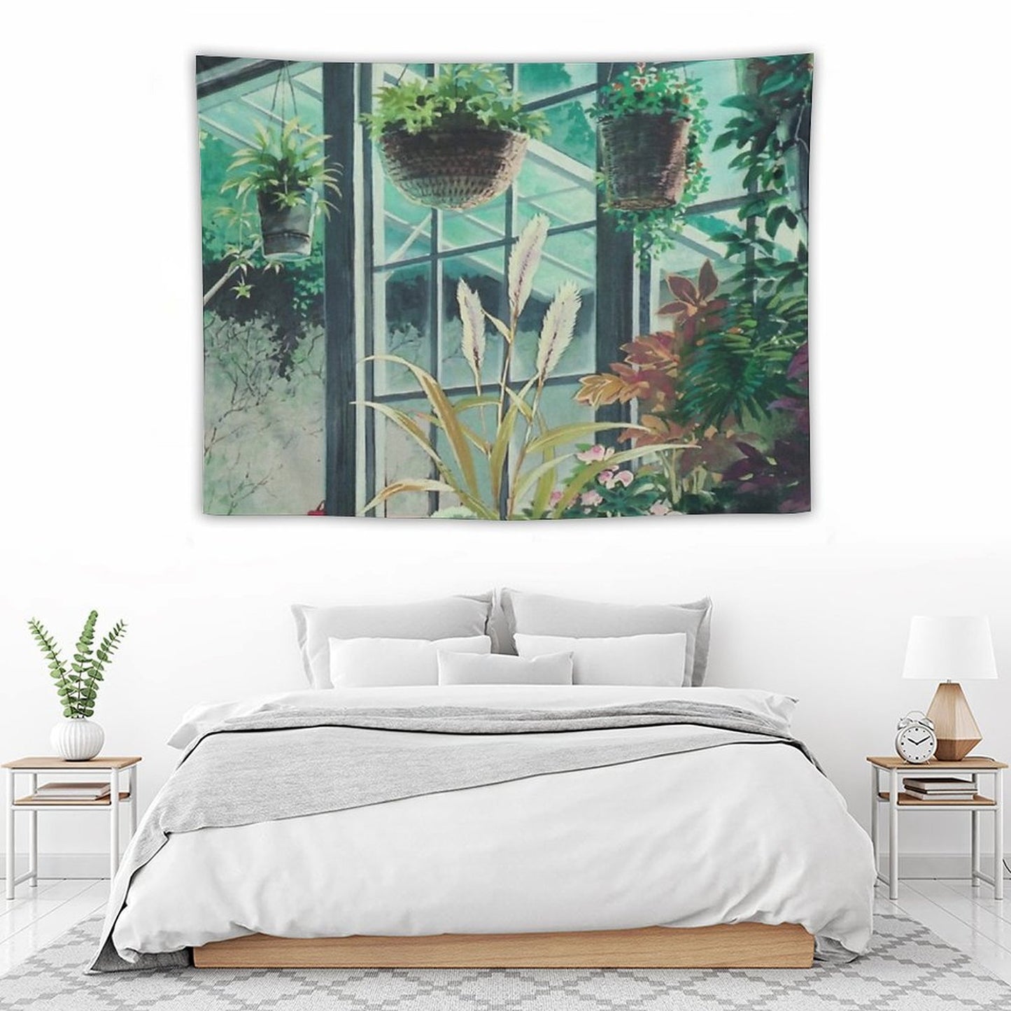 Anime Plants Scenery Tapestry