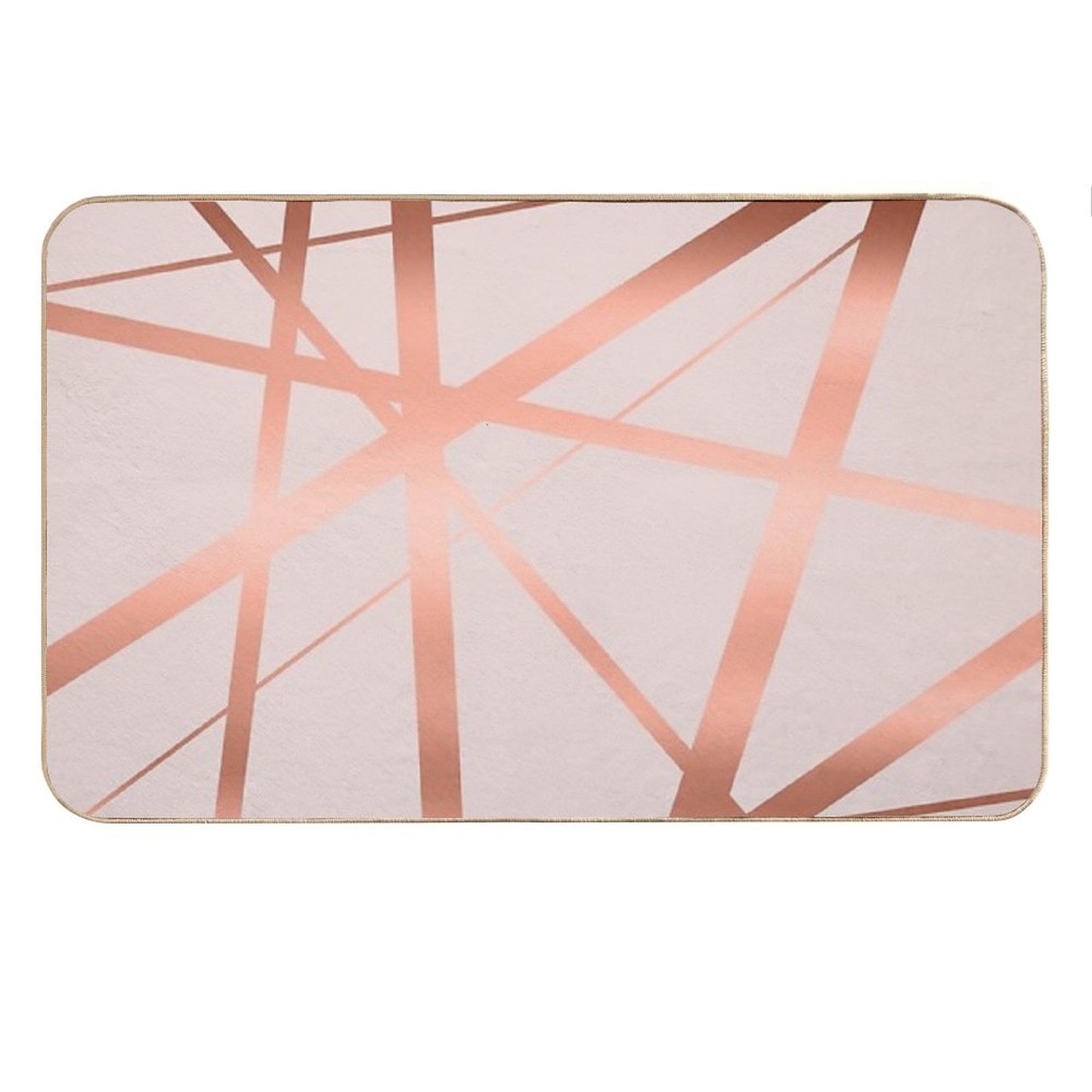 Pink And Copper Luxe Bath Mat