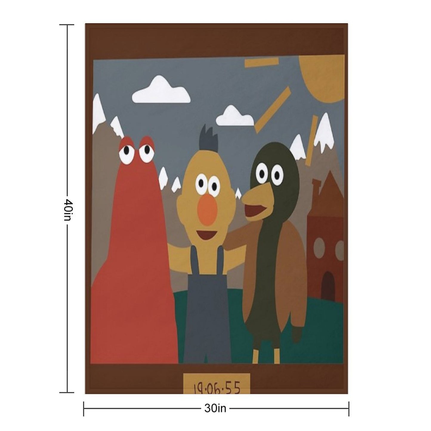 Don't Hug Me I'm Scared Minimalist Throw Blanket