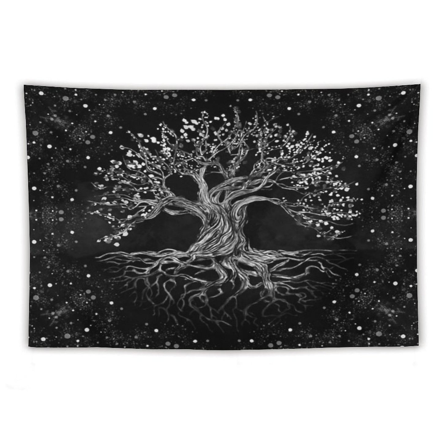 Tree of Life Drawing Black And White Tapestry