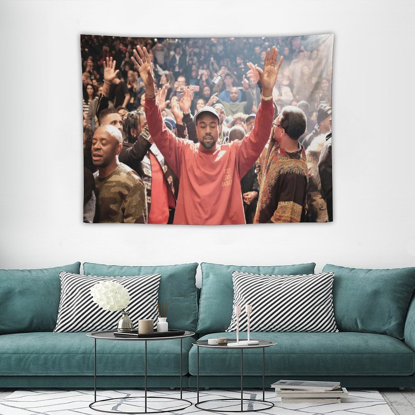 Kanye West Square Garden Tapestry