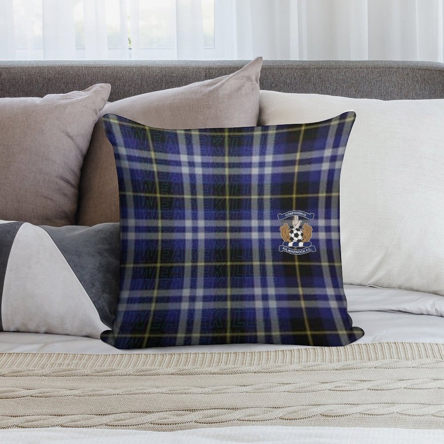 #WeAreKillie Tartan Soft Hidden Zipper Throw Pillow