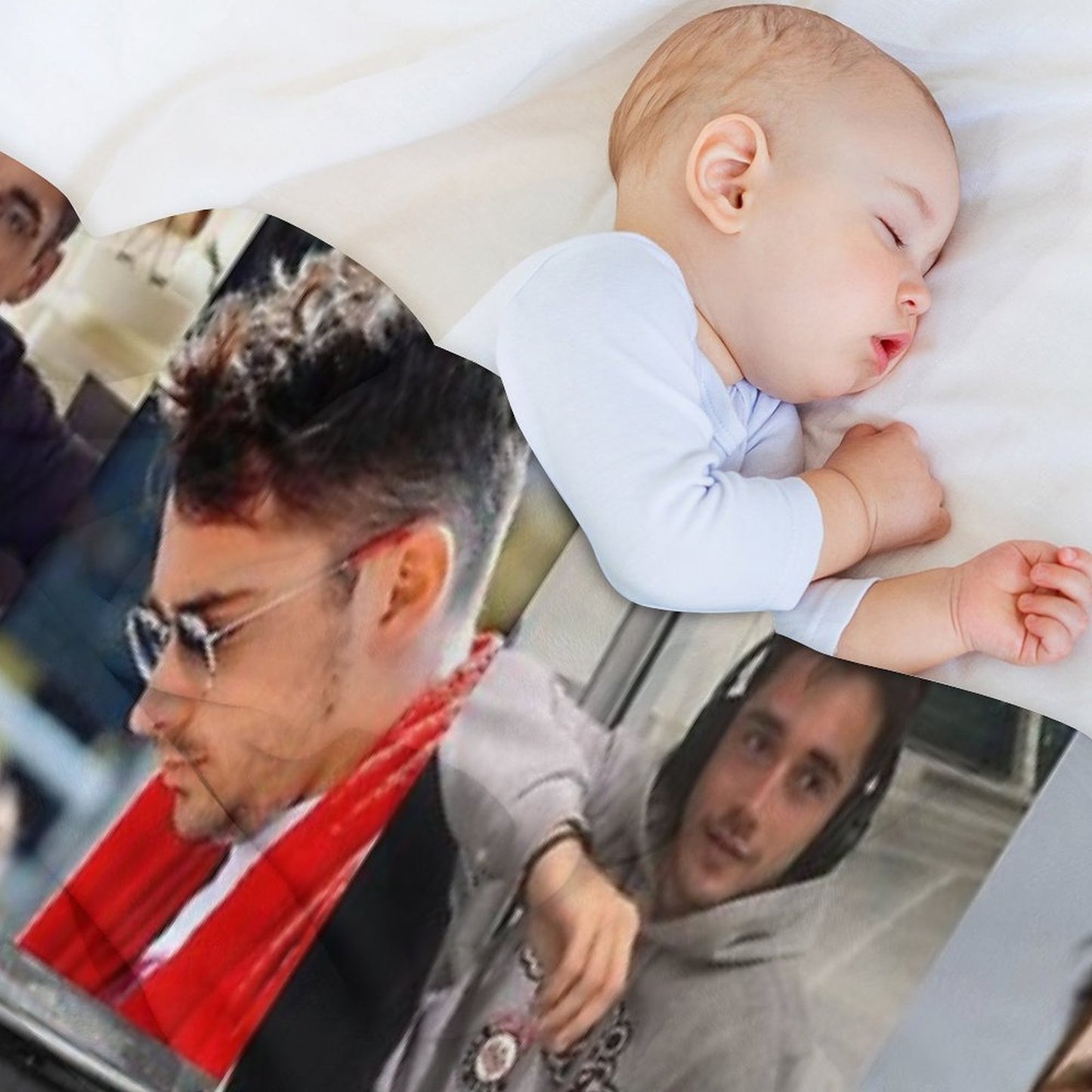 Charles Leclerc Picture Collage Throw Blanket
