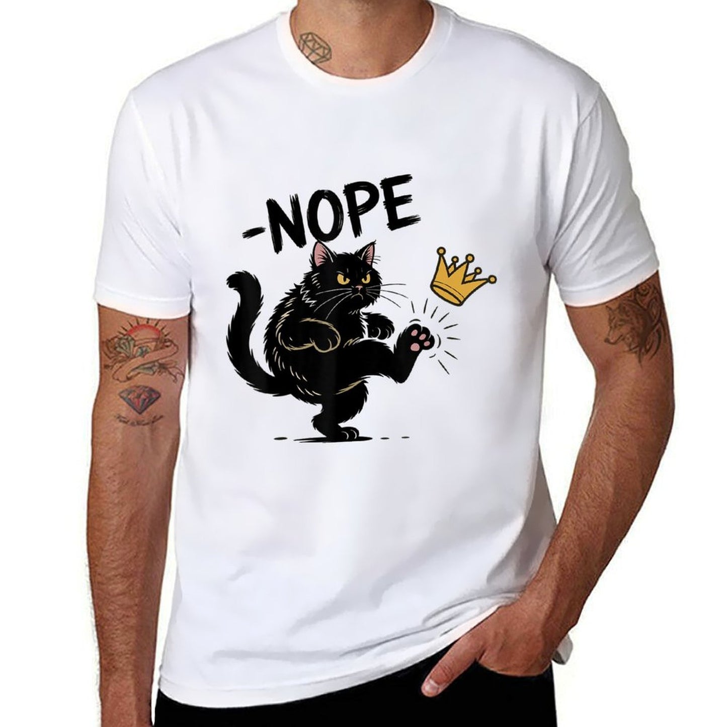 No King Lives Here No Kings in America Since 1776 Trendy Pattern T-Shirt