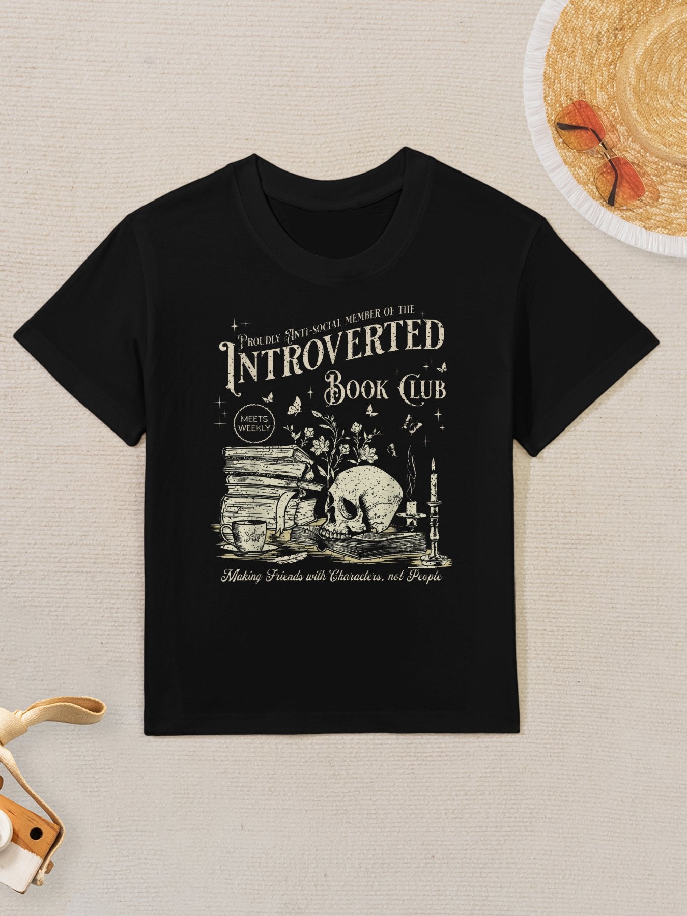 Retro Proud Anti Social Member Of Introverted Book Club Kids T-Shirt