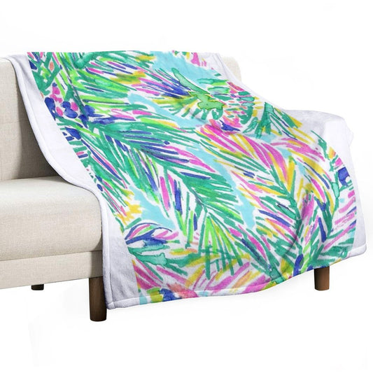 Coconut Lilly Tree Throw Blanket