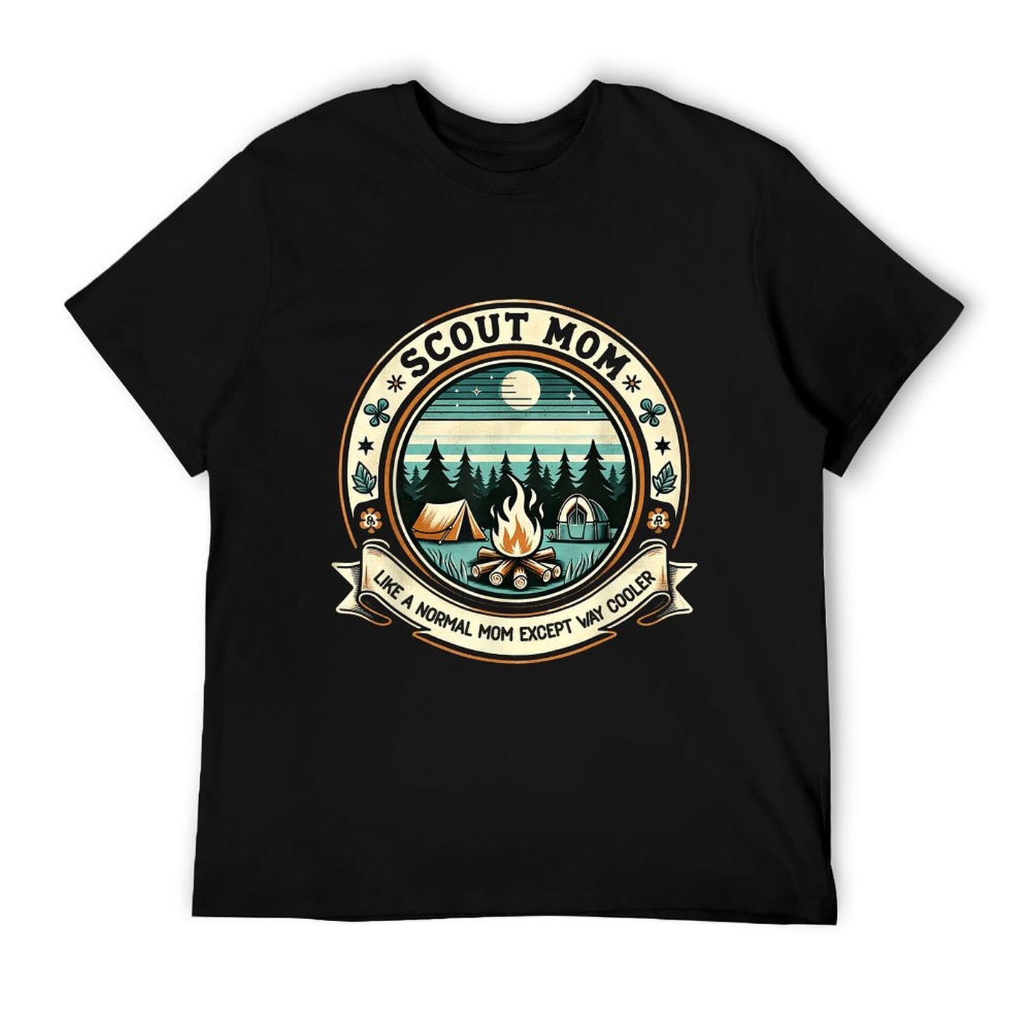 Scout Mom Like A Normal Mom Except Way Cooler Camping Lovers T-Shirt