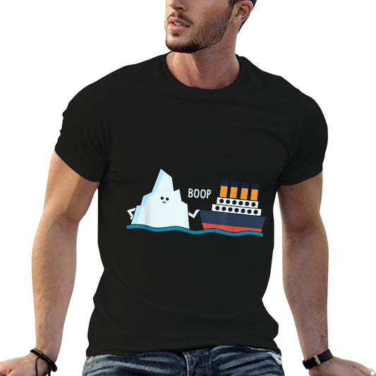 Titanic Funny Titanic And Iceberg Boop Parody for Boys Girls T-Shirt
