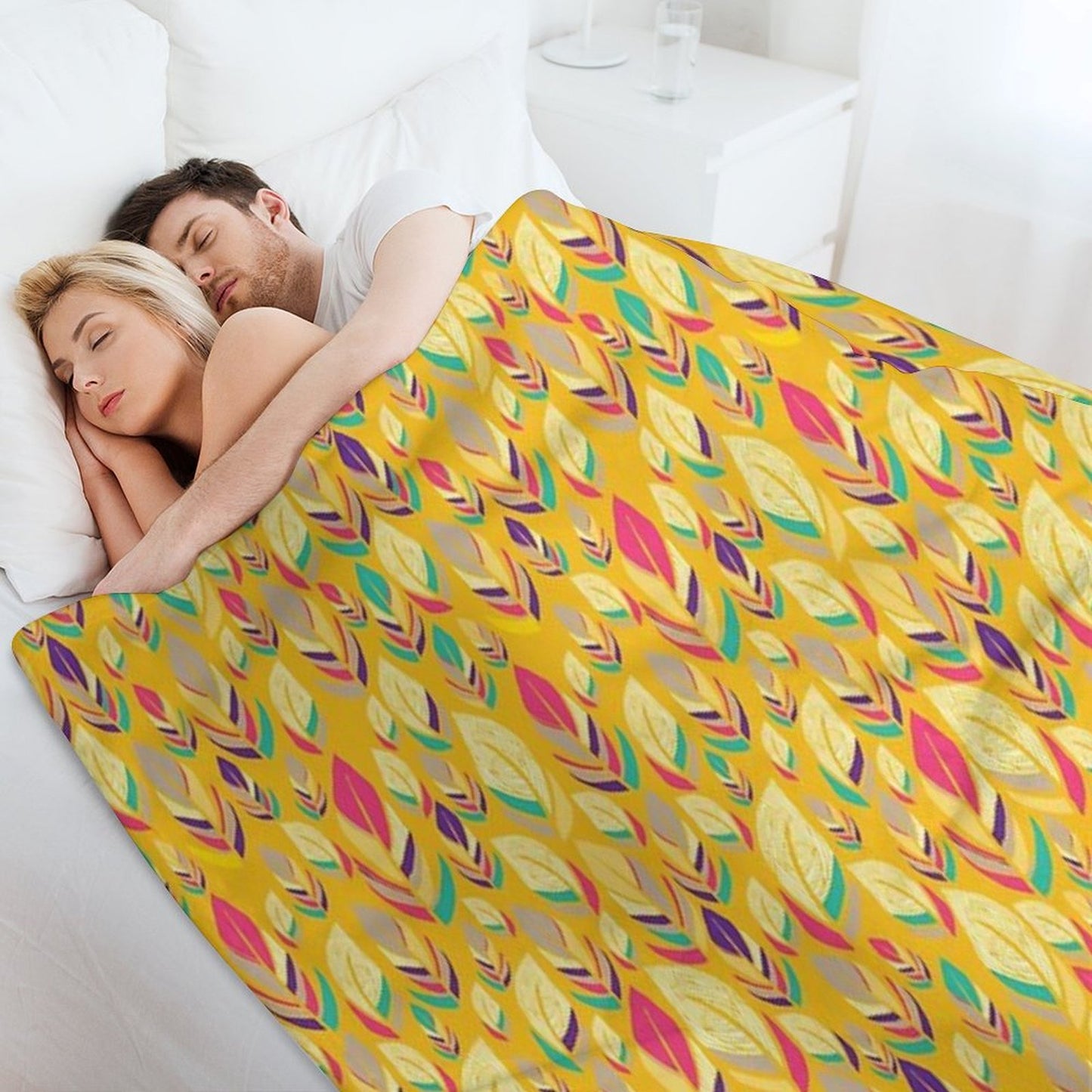 Dancing Feathers Throw Blanket