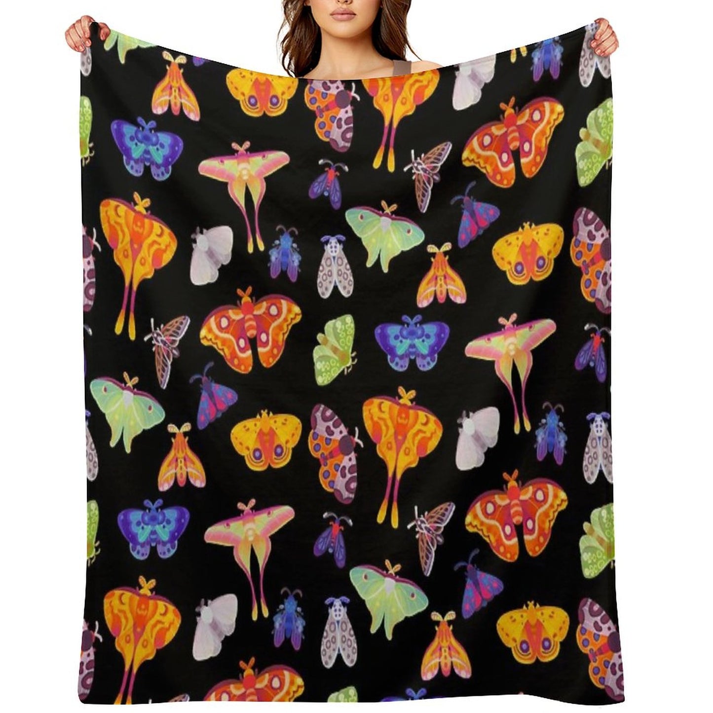 Moth Throw Blanket