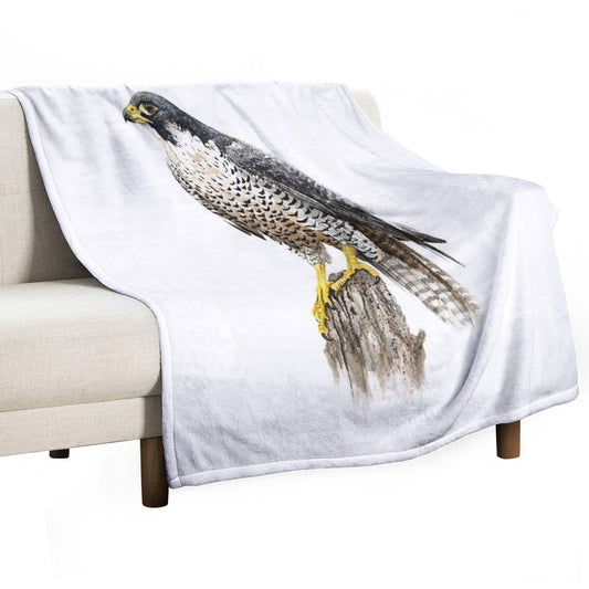 Peregrine Falcon #2 Throw Blanket