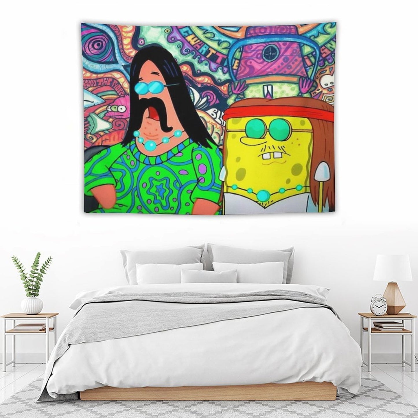 Hippie Spongebob Tapestry