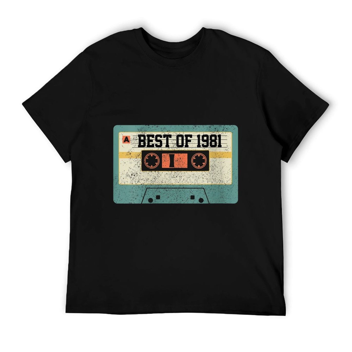 Womens Best Of 1981 Vintage Retro Cassette Funny 40th Birthday Gift Polyester Blend T-Shirt