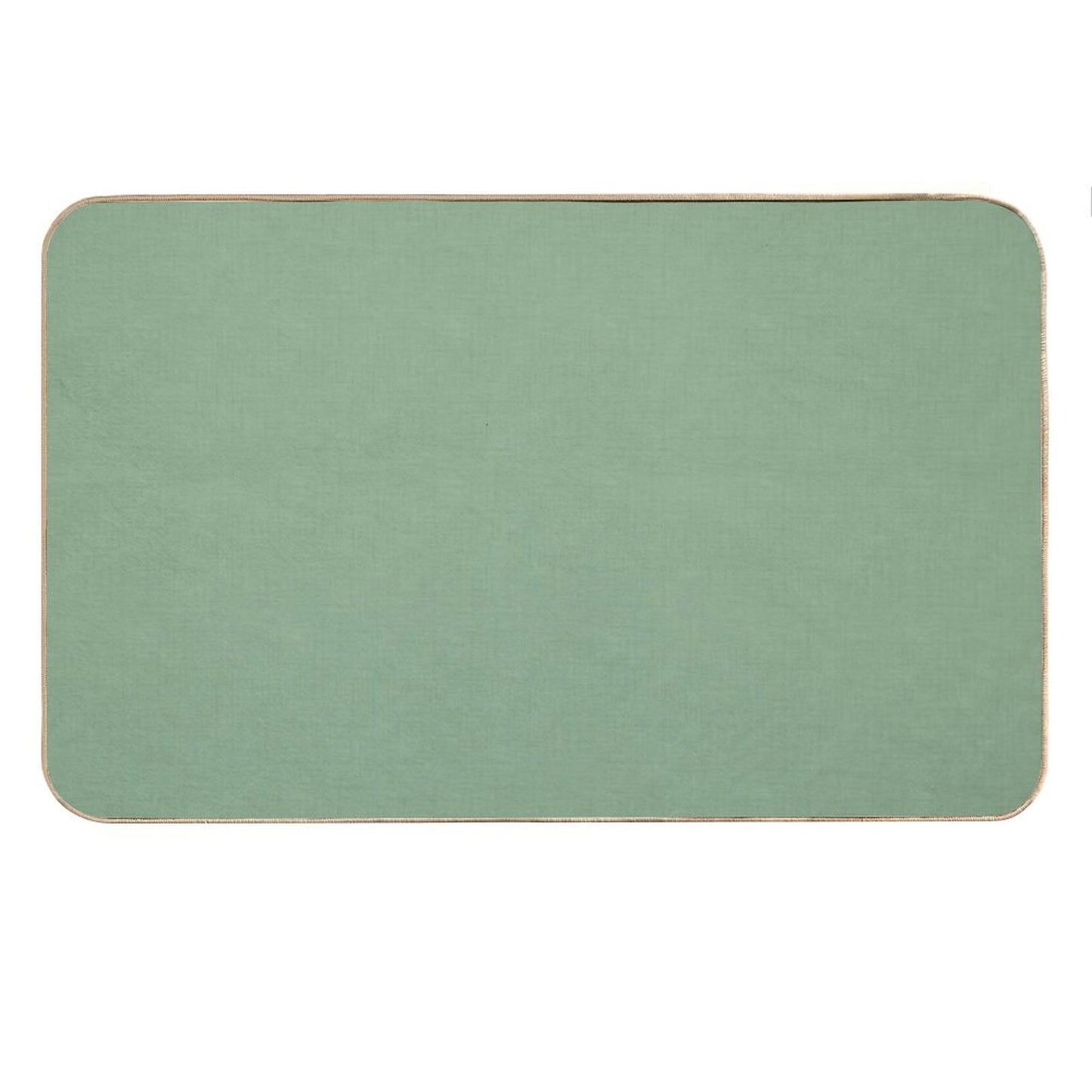 Textured Muted Green. Bath Mat