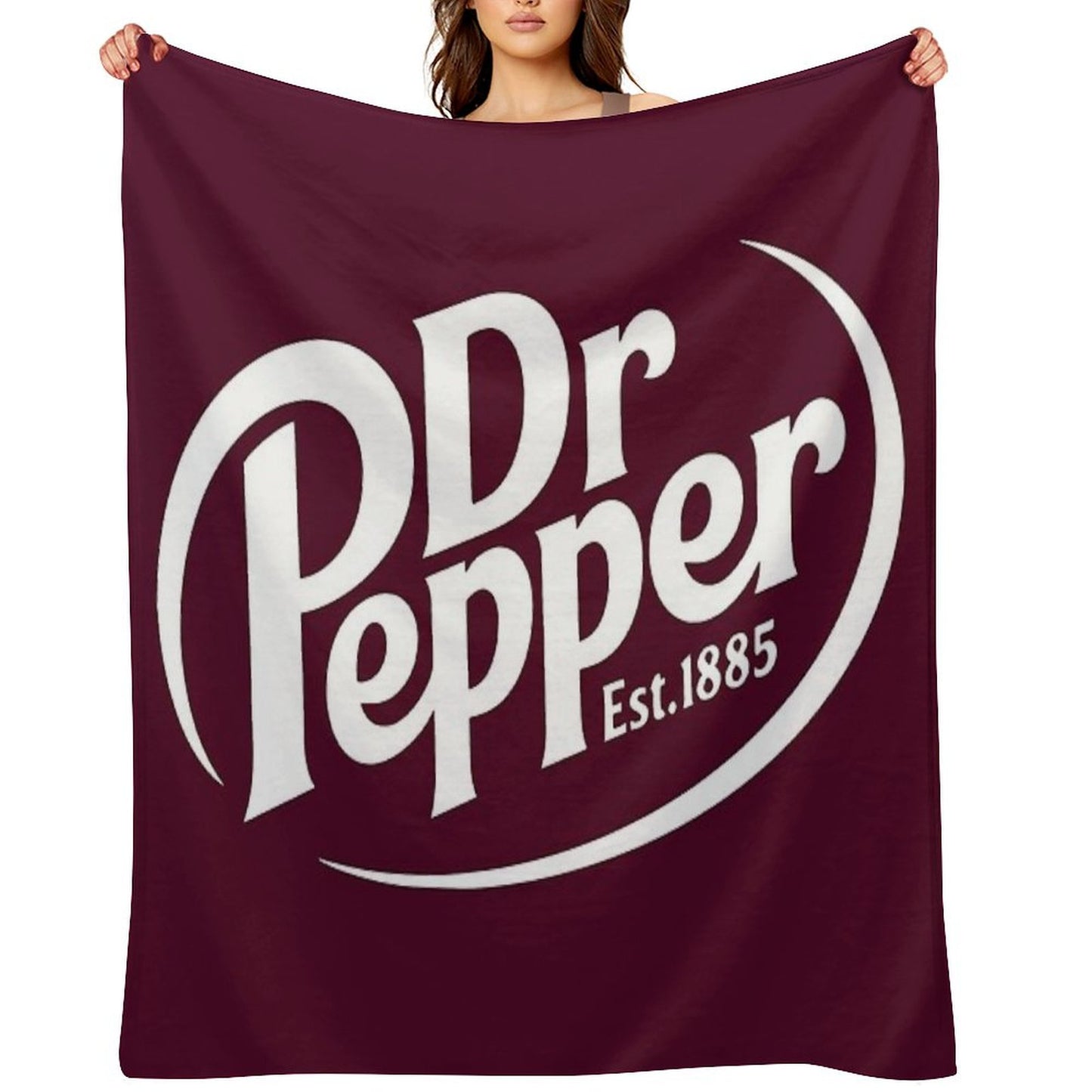 Dr Pepper Soda Throw Blanket