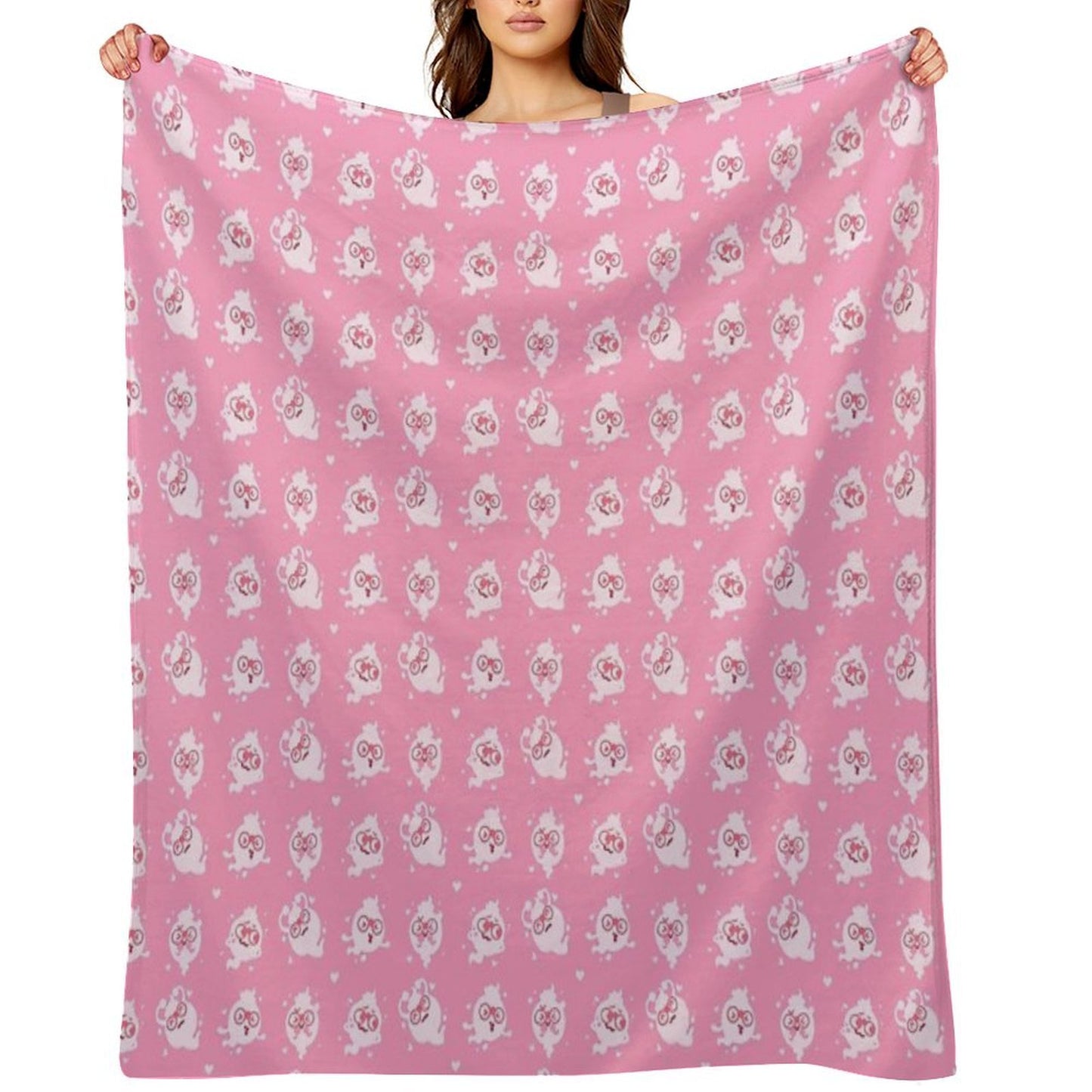 Whisper Colour Palette Pattern Valentines Yo-Kai Watch Throw Blanket