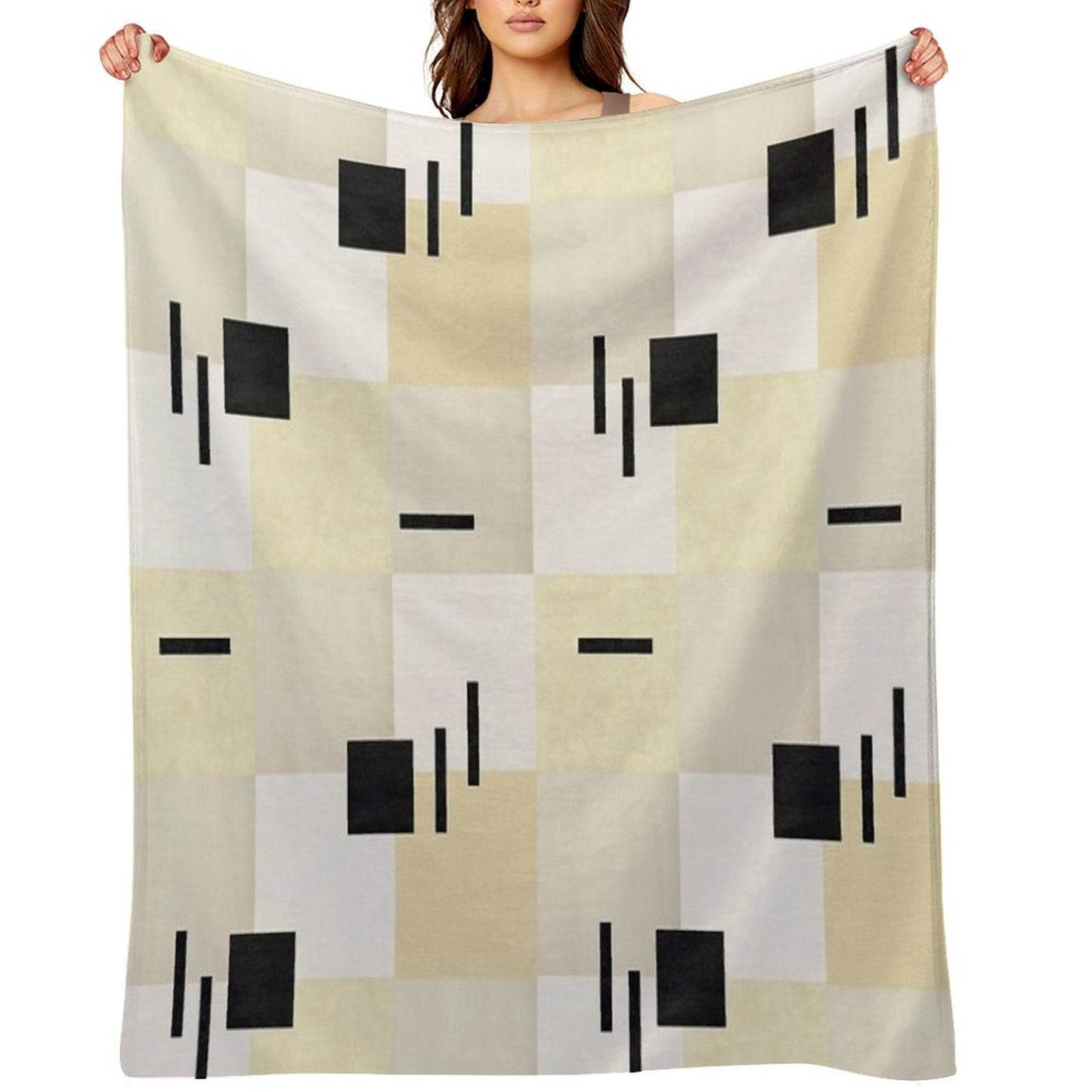 Geometric Textures Throw Blanket