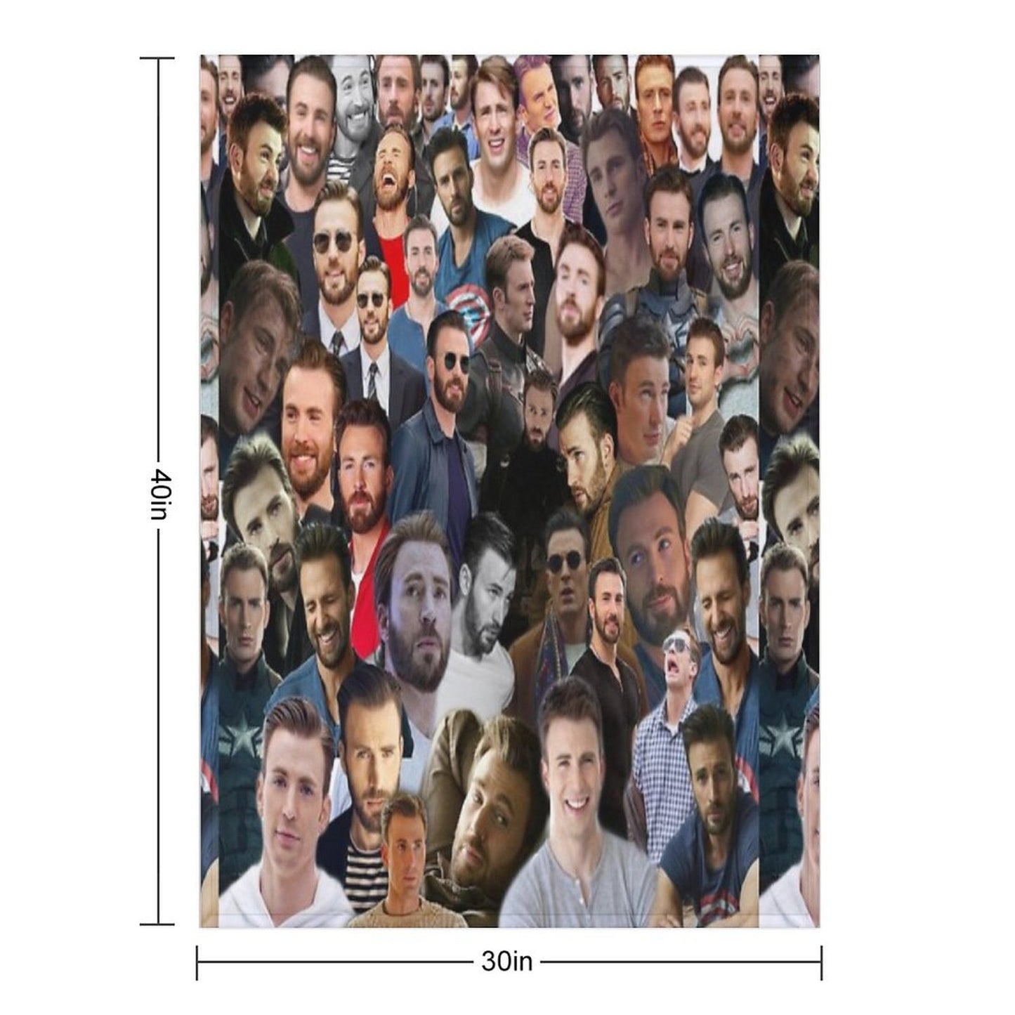 Chris Evans Throw Blanket