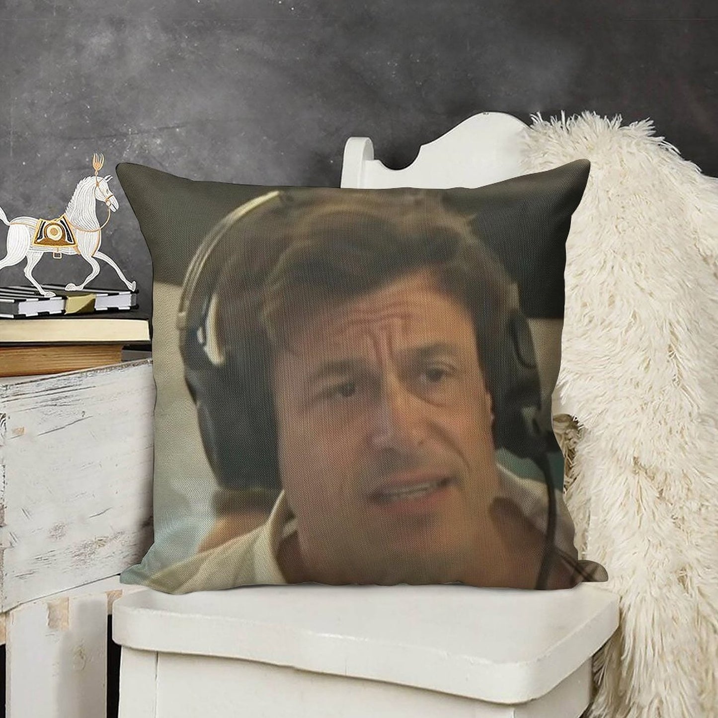 Confused Toto Wolff Linen Throw Pillow Cover