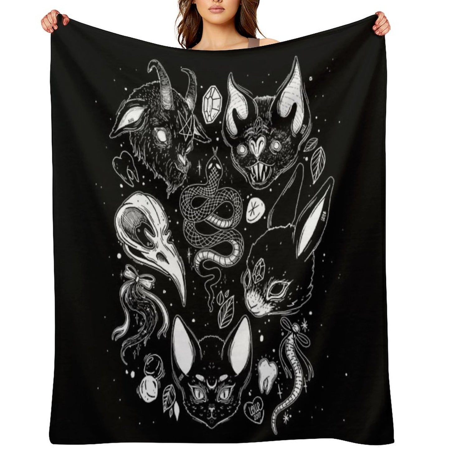 FAMILIAR SPIRITS Throw Blanket