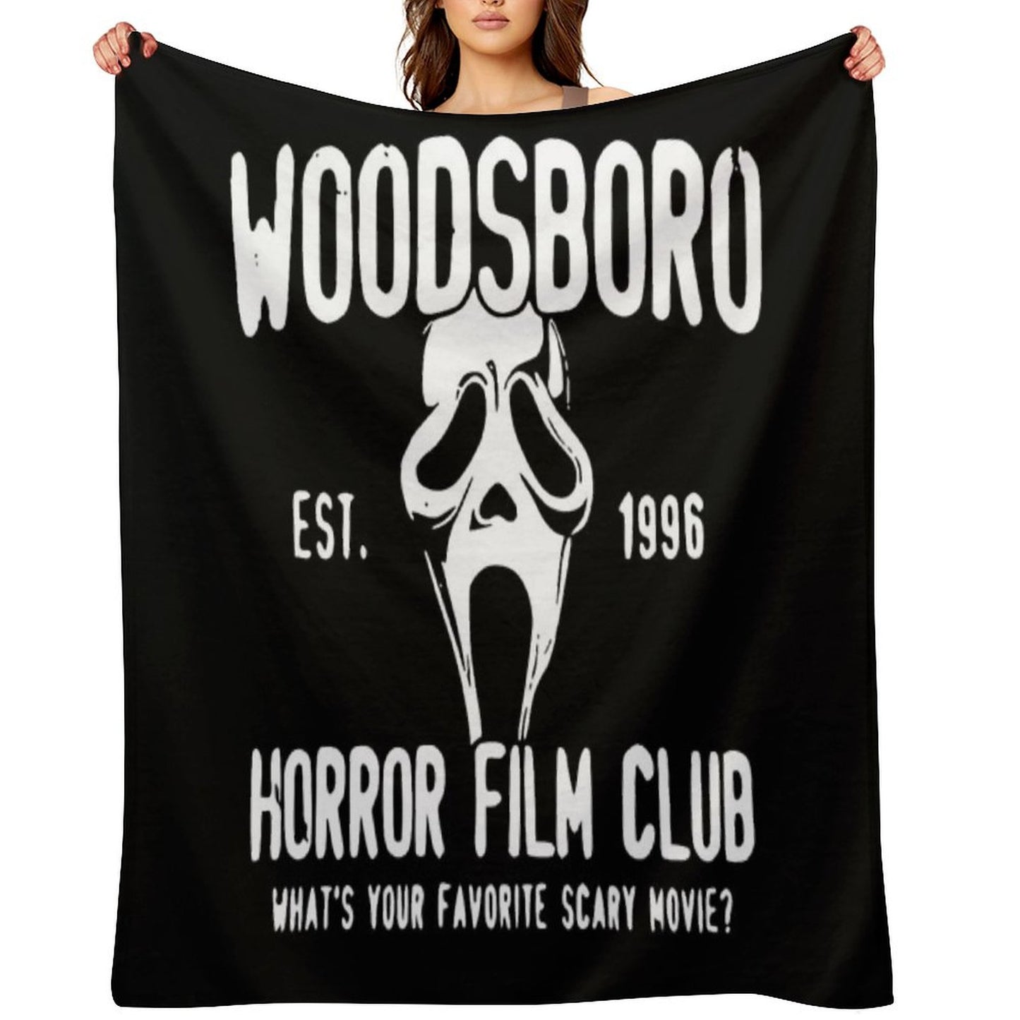 Scream Woodsboro Film Club Horror Throw Blanket