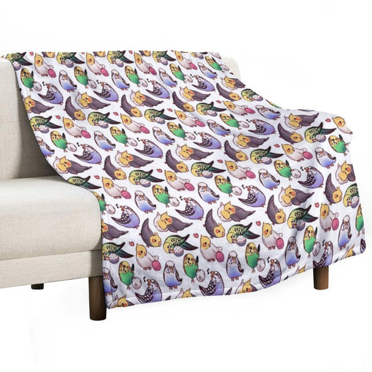 Budgies & Cockatiels Throw Blanket