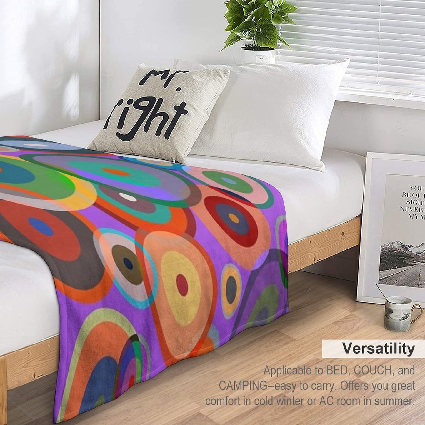 Kandinsky #4 Throw Blanket