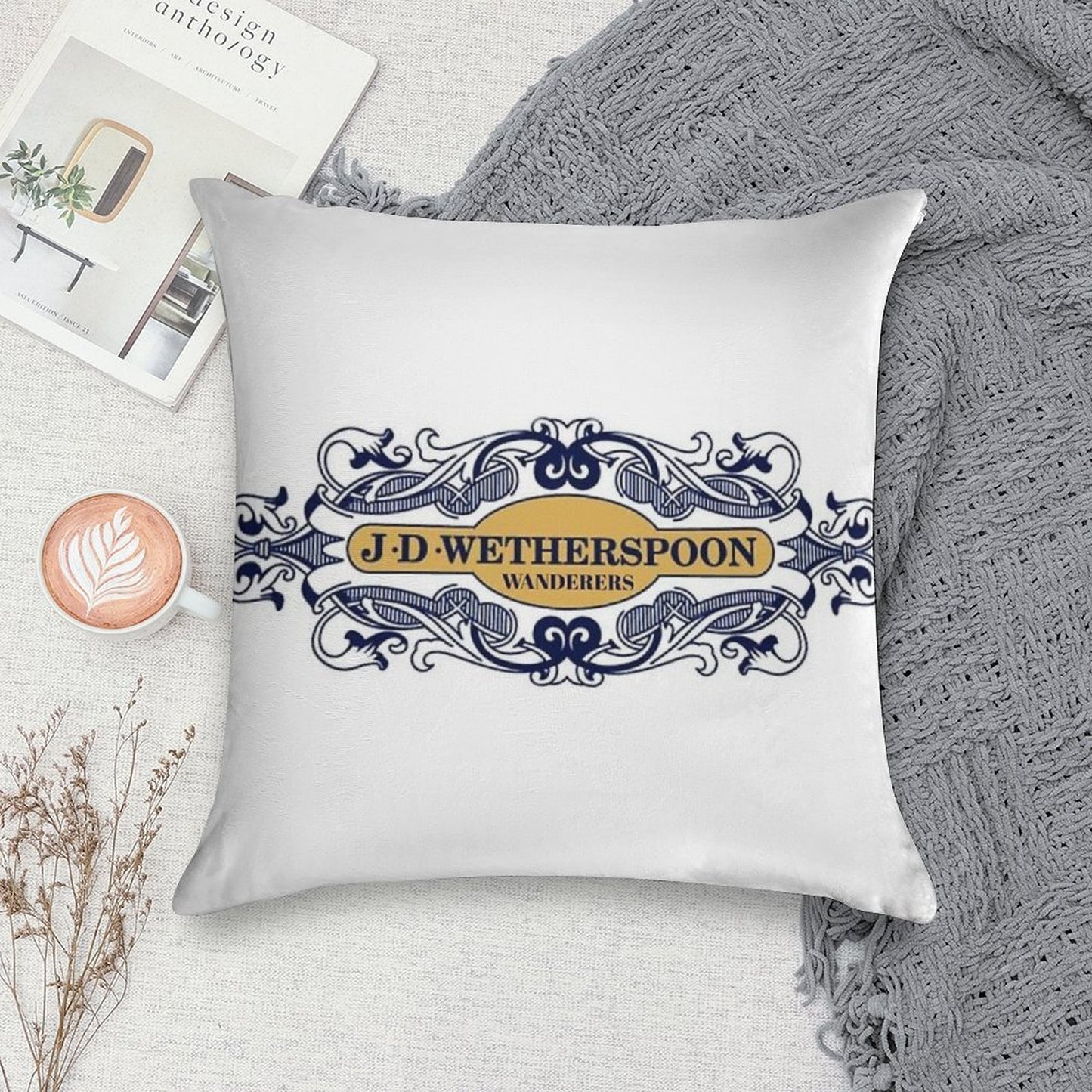 Wetherspoon Wanderers Shirt Soft Warmth Comfort Throw Pillow