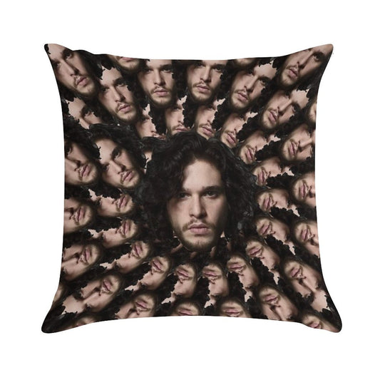 Kit Harington Fractal Soft Warmth Comfort Throw Pillow