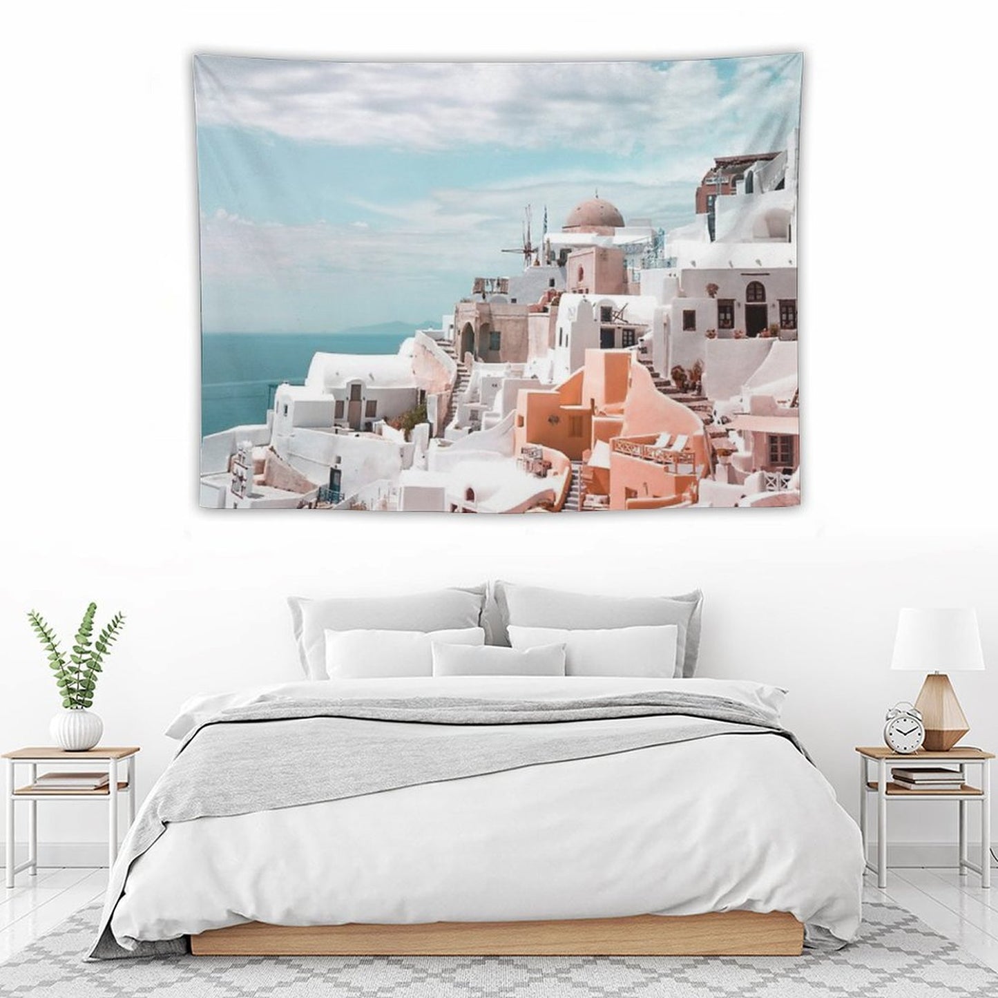 Santorini Oia Greece Tapestry